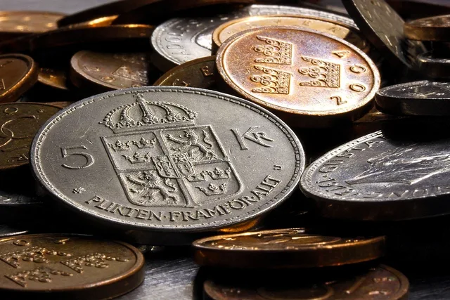 swedish krona, coins, money, currency, swedish krona, swedish krona, swedish krona, swedish krona, swedish krona. Så följer du valutakurser och deras effekt på svensk export